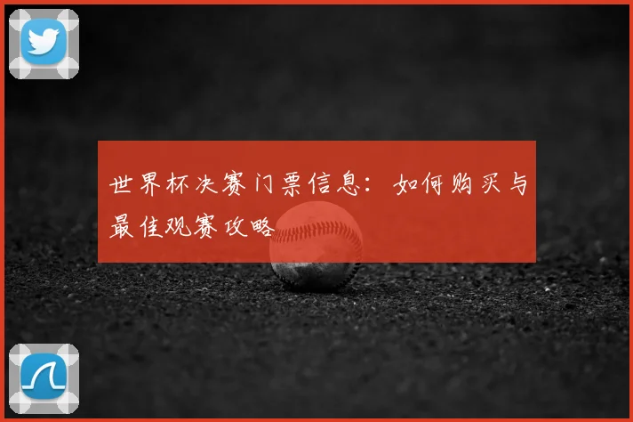 世界杯决赛门票信息：如何购买与最佳观赛攻略